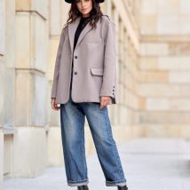 Marynarka Model Nadine CAP ZAK0020 Cappuccino – Roco Fashion