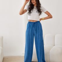 Spodnie Damskie Model Emmy NIE SPD0041 Blue – Roco Fashion