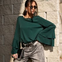 Bluzka Model Camila BUT BLU0218 Bottle Green – Roco Fashion