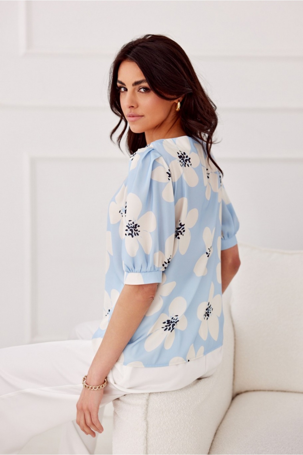 Bluzka Model Jenna BLU0179 Y23 Blue - Roco Fashion - obrazek 4