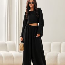 Spodnie Damskie Model Lara CZA SPD0046 Black – Roco Fashion