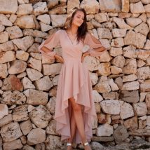 Sukienka Model CAP SUK0371 Cappuccino – Roco Fashion