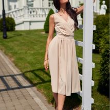 Sukienka Model Lily BEZ SUK0399 Beige – Roco Fashion