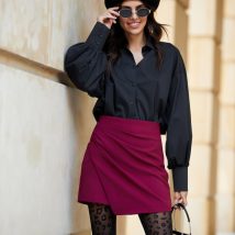 Spodnie Spódnicospodnie Model Selene BOR SPN0006 Bordo – Roco Fashion