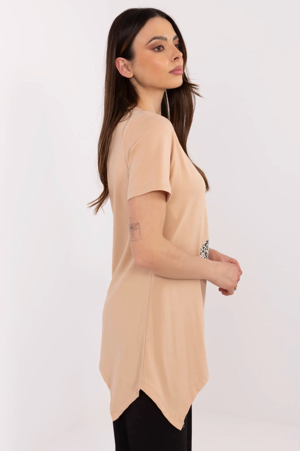 Bluzka Model CLM-BZ-1702.89 Camel - Factory Price - obrazek 3