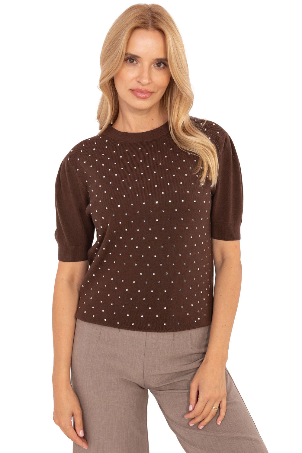 Sweter Damski Model PM-SW-PM-5060.06 Brown - Factory Price