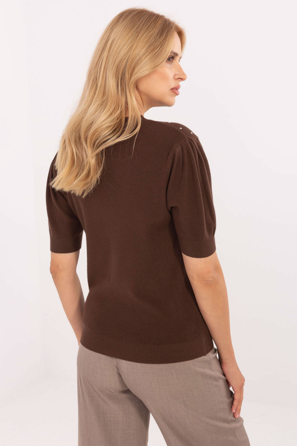 Sweter Damski Model PM-SW-PM-5060.06 Brown - Factory Price - obrazek 4