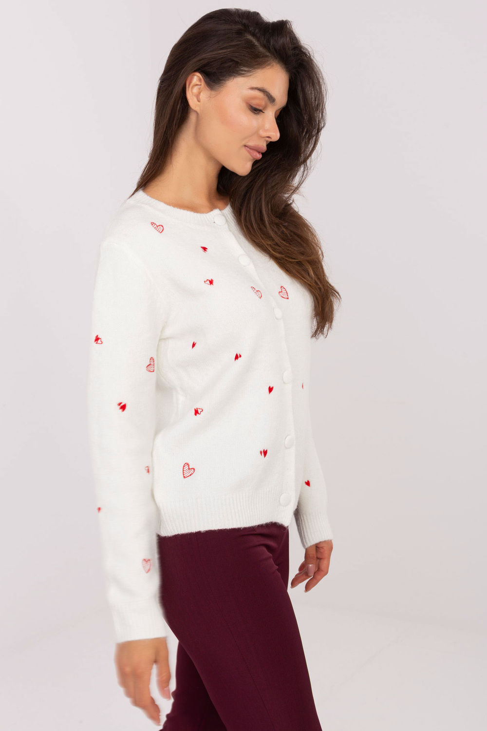 Sweter Damski Model PM-SW-F510.29 Ecru - Factory Price - obrazek 3