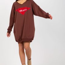 Bluza Damska Model VI-BL-3113.73P Dark Brown – Factory Price
