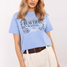 Tshirt Damski Model CLM-BZ-0039.48 Light Blue – Factory Price