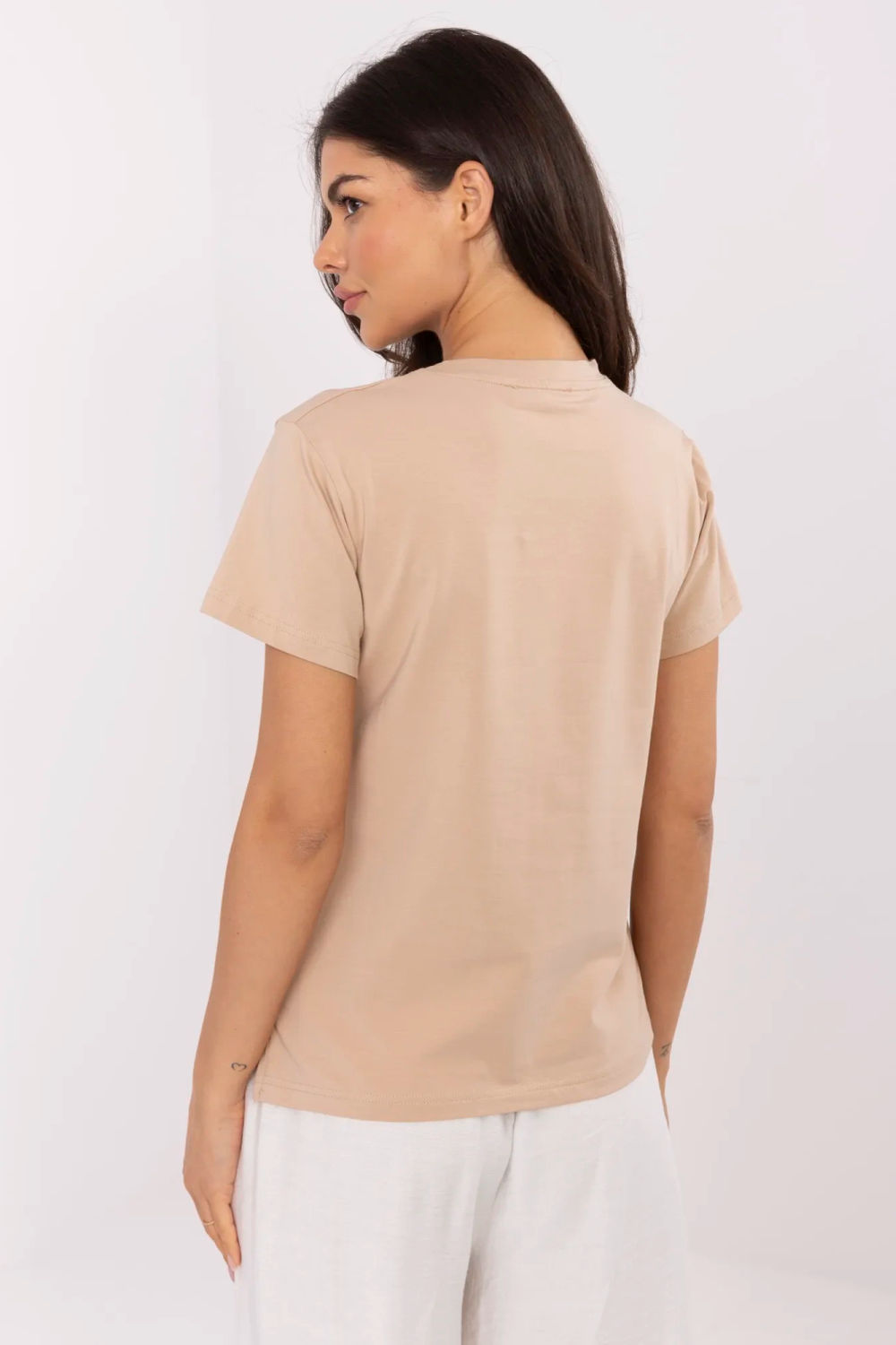Tshirt Damski Model CLM-TS-1704.85 Camel - Factory Price - obrazek 4