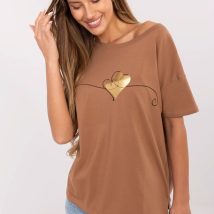 Tshirt Damski Model CLM-TS-1017.03 Light Brown – Factory Price