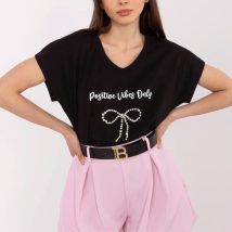 Tshirt Damski Model CLM-TS-1727.90 Black – Factory Price