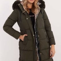 Kurtka Damska Model SK-KR-HH-2406.32P Khaki – Factory Price