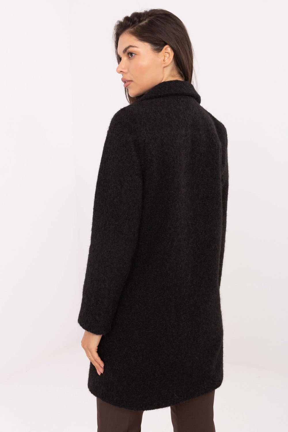 Płaszcz Damski Model IT-PL-96773.20P Black - Factory Price - obrazek 4