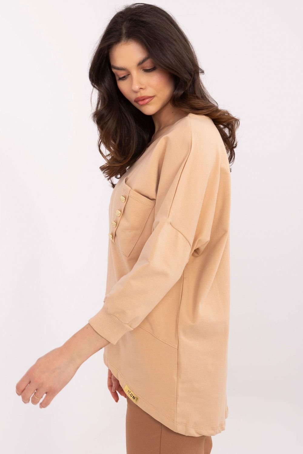 Bluzka Model CLM-BZ-1263.49 Camel - Factory Price - obrazek 4