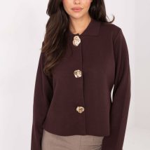 Sweter Damski Model PM-SW-CV6659.86 Dark Brown – Factory Price