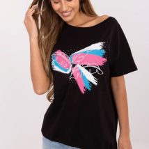 T-shirt Damski Model CLM-TS-1019.79 Black – Factory Price