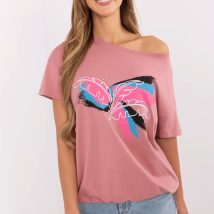 Tshirt Damski Model CLM-TS-1019.79 Dark Pink – Factory Price
