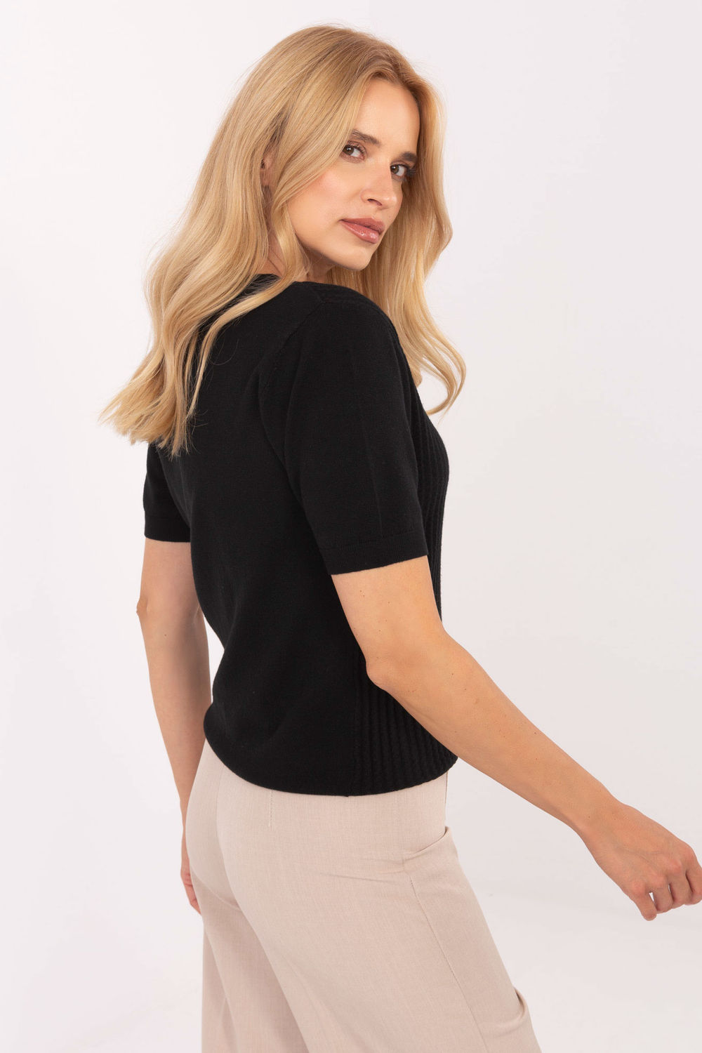 Sweter Damski Model PM-SW-PM-5053.39 Black - Factory Price - obrazek 3