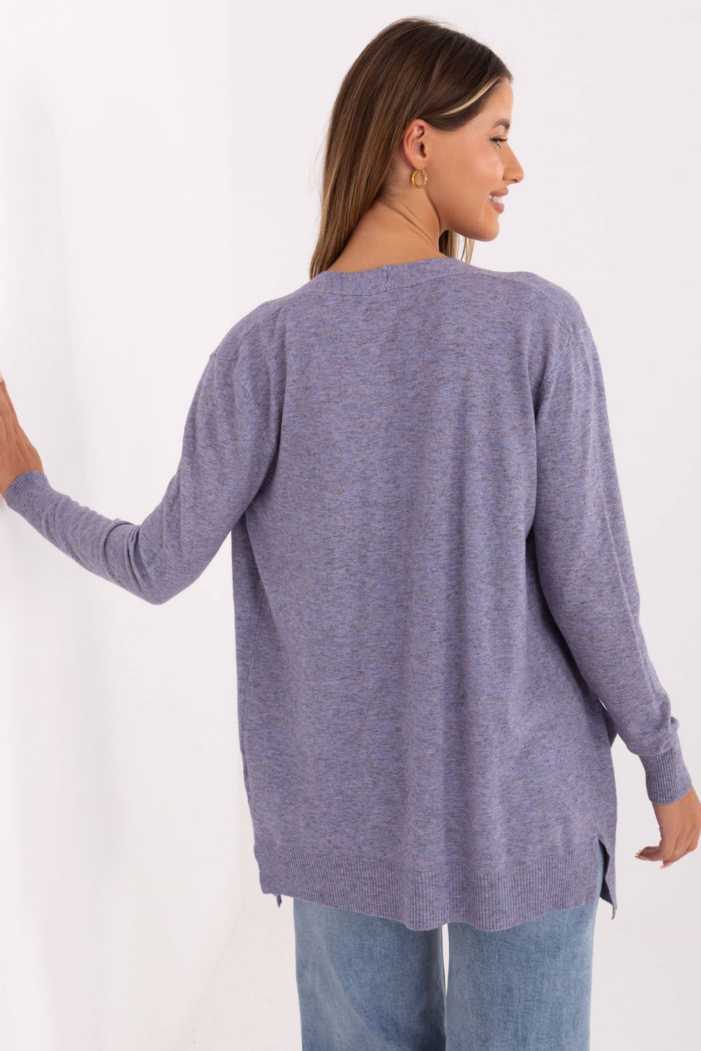 Sweter Kardigan Model PM-SW-8481.01 Light Violet - Factory Price - obrazek 4