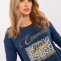 Bluzka Model CLM-BZ-0014.42 Dark Blue – Factory Price