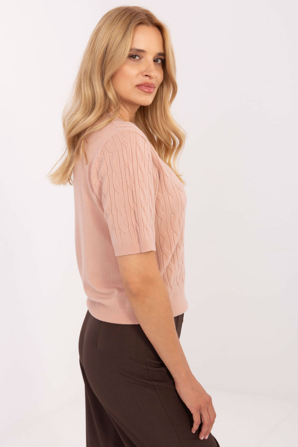 Sweter Damski Model PM-SW-N30085.34 Dark Pink - Factory Price - obrazek 3