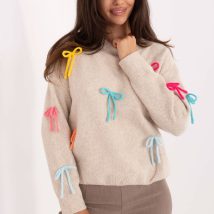Sweter Damski Model PM-SW-SC82.41 Light Beige – Factory Price