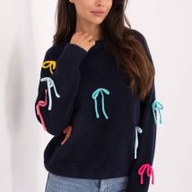 Sweter Damski Model PM-SW-SC82.41 Navy – Factory Price