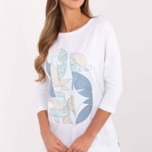 Bluzka Model CLM-BZ-0043.86 White – Factory Price