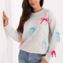 Sweter Damski Model PM-SW-SC82.41 Light Grey – Factory Price