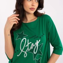 Bluzka Model CLM-BZ-0016.84 Green – Factory Price