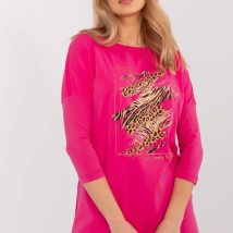 Bluzka Model CLM-BZ-0052.37 Fuksja – Factory Price