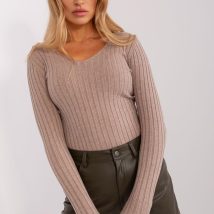 Sweter Damski Model PM-SW-PM1088.25 Dark Beige – Factory Price