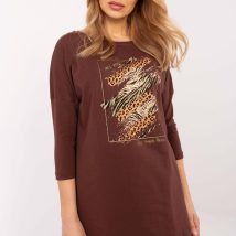 Bluzka Model CLM-BZ-0052.37 Brown – Factory Price