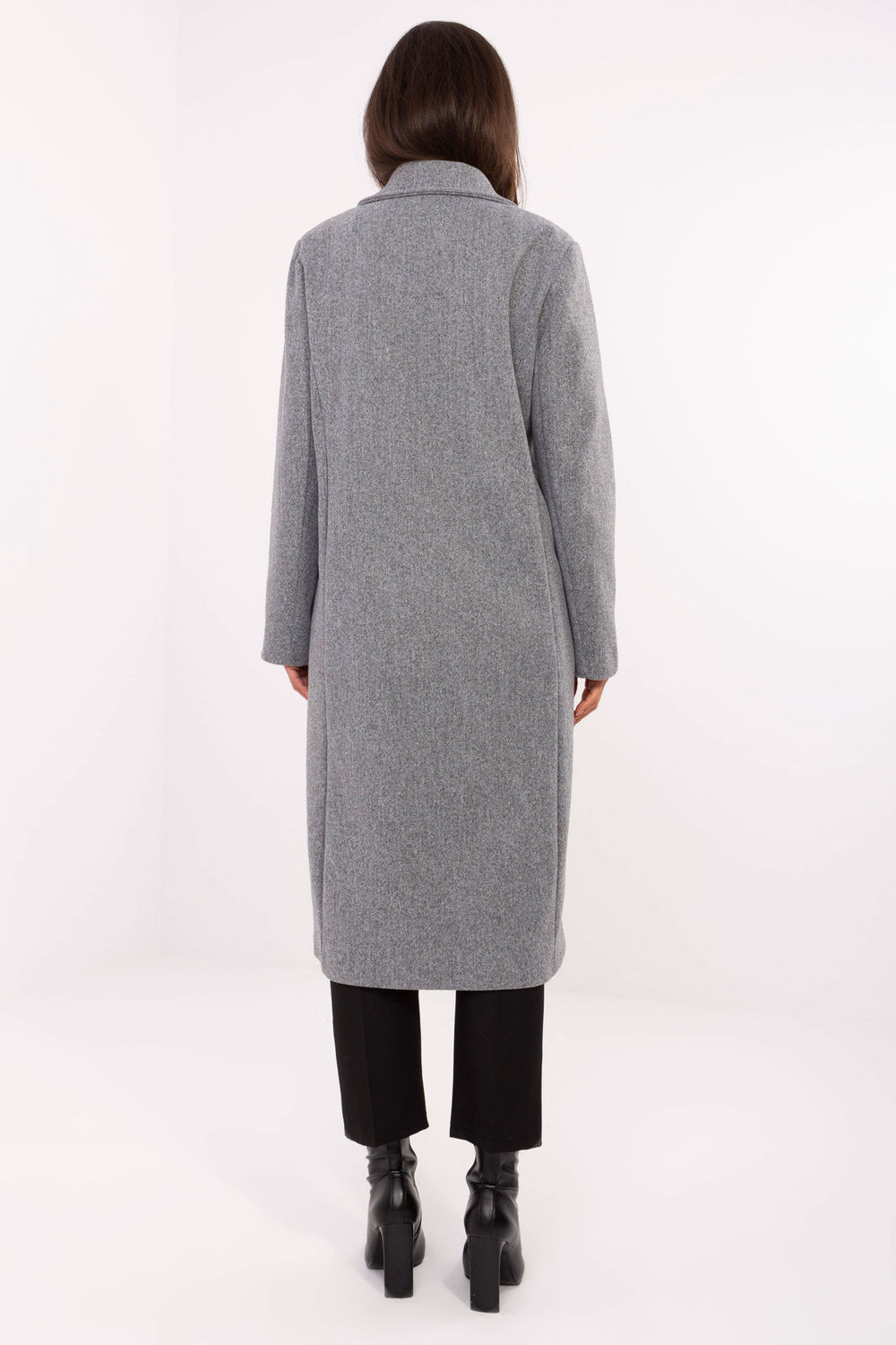 Płaszcz Damski Model IT-PL-80320.65 Grey - Factory Price - obrazek 4