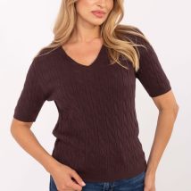 Sweter Damski Model PM-SW-B-615.18 Dark Brown – Factory Price