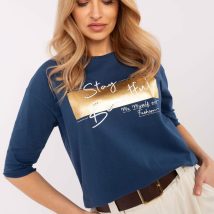 Bluzka Model CLM-BZ-0013.71 Dark Blue – Factory Price