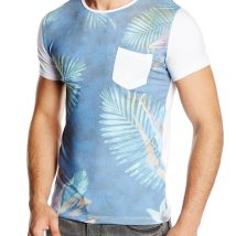 Tshirt Męski Model 17162 Blue/White – YourNewStyle