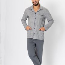 Piżama Męska Model Ambroży 196 Grey Melange – M-Max