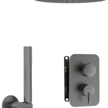 Zestaw prysznicowy podtynkowy z BOXem mieszaczowym – z głowicą prysznicową