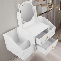 Szkatułka na biżuterię Toaletka z Lusterkiem na Kosmetyki Organizer Glamour