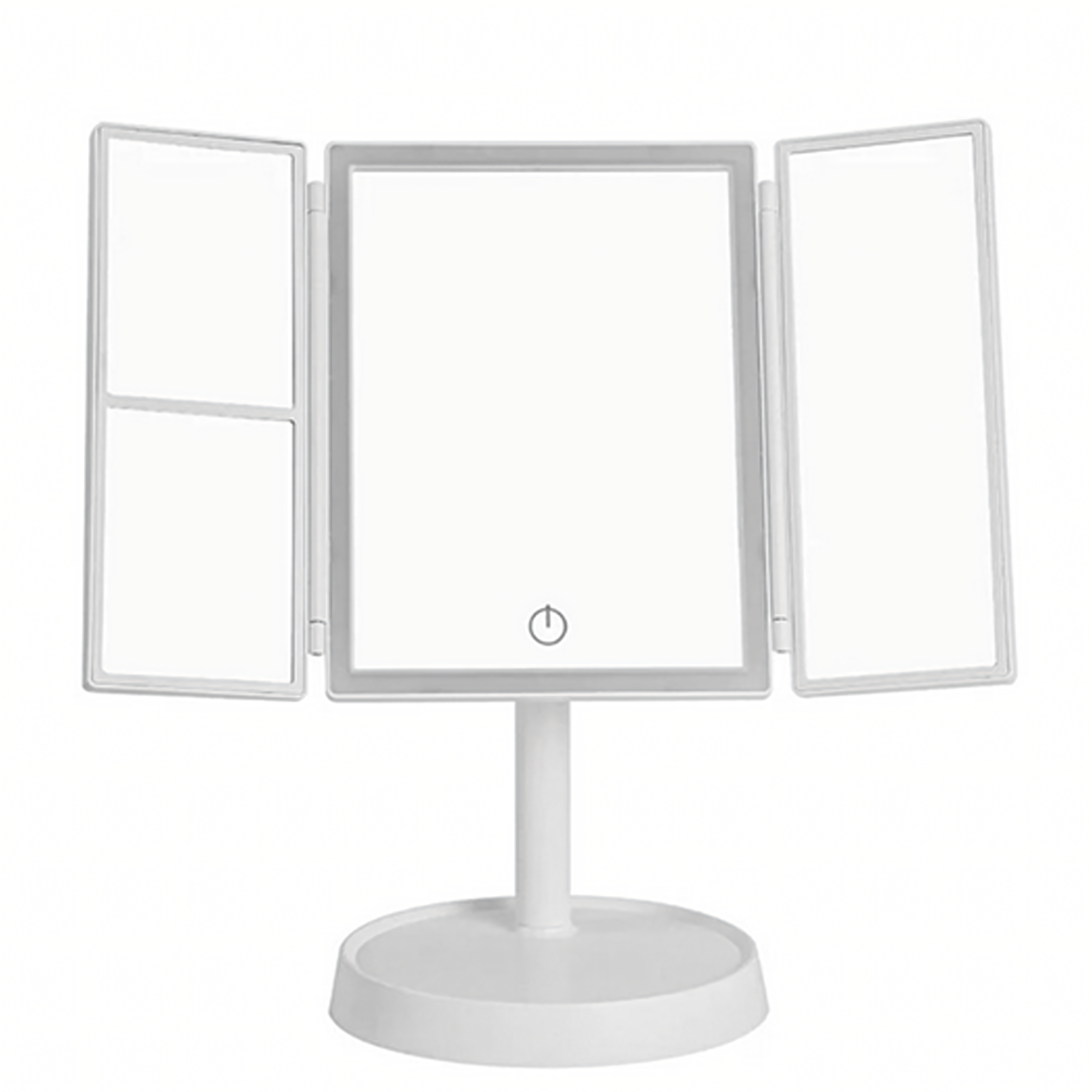 Lusterko Kosmetyczne Podświetlane Led Rozkładane Lustro do Makijażu x3 - obrazek 9