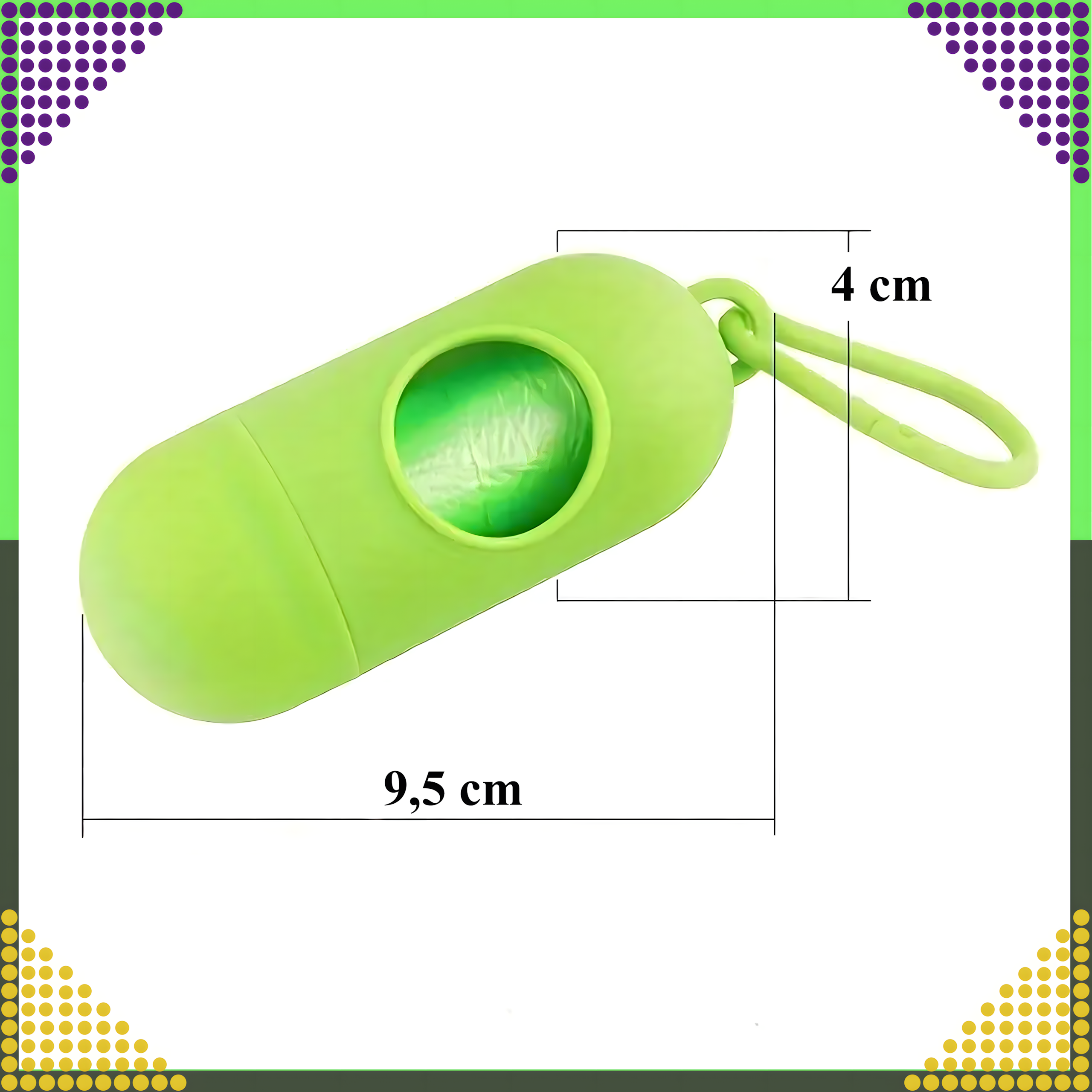 Etui Pojemnik Pudełko na Woreczki Worki na Psie Odchody Kupy Uniwersalne - obrazek 3