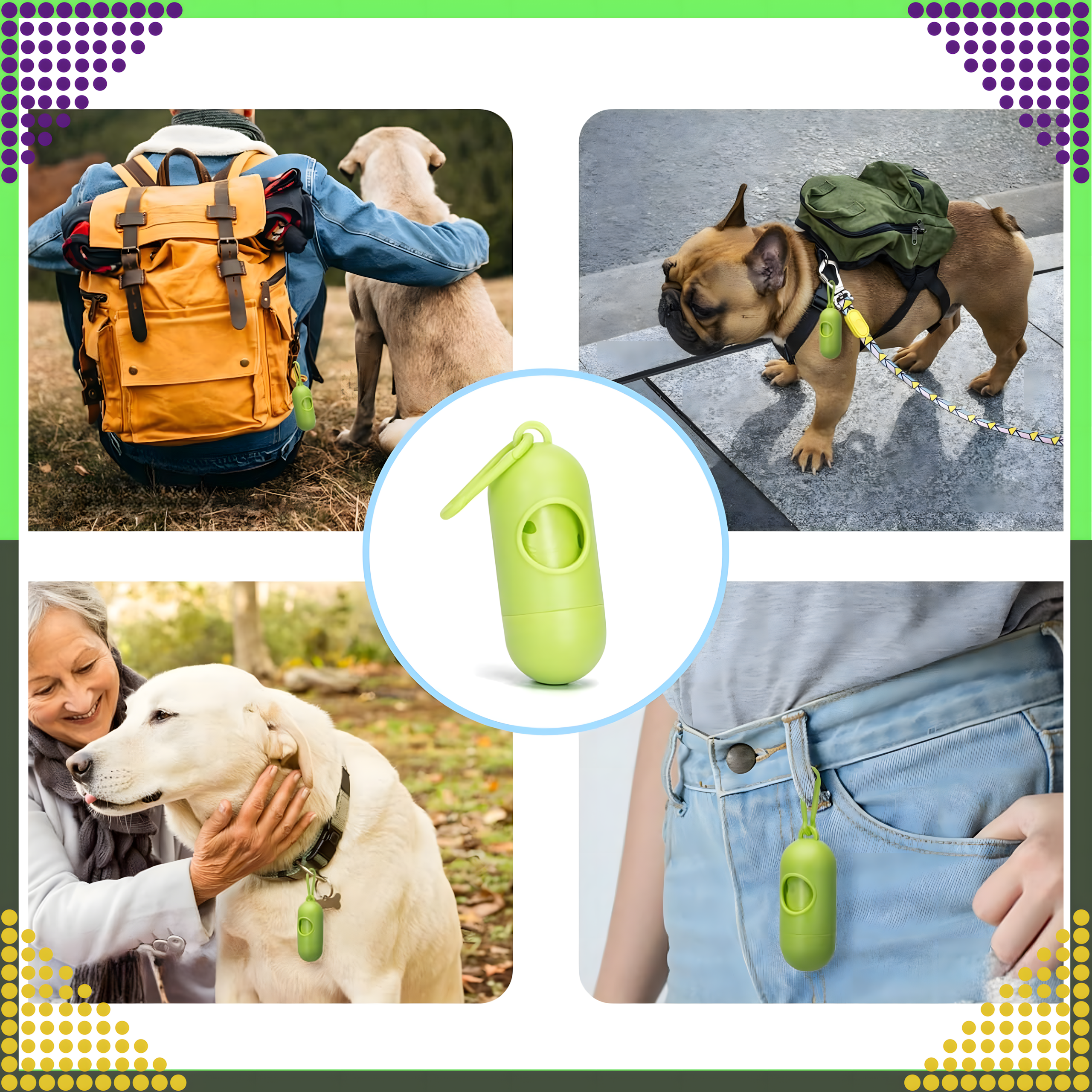 Etui Pojemnik Pudełko na Woreczki Worki na Psie Odchody Kupy Uniwersalne - obrazek 7