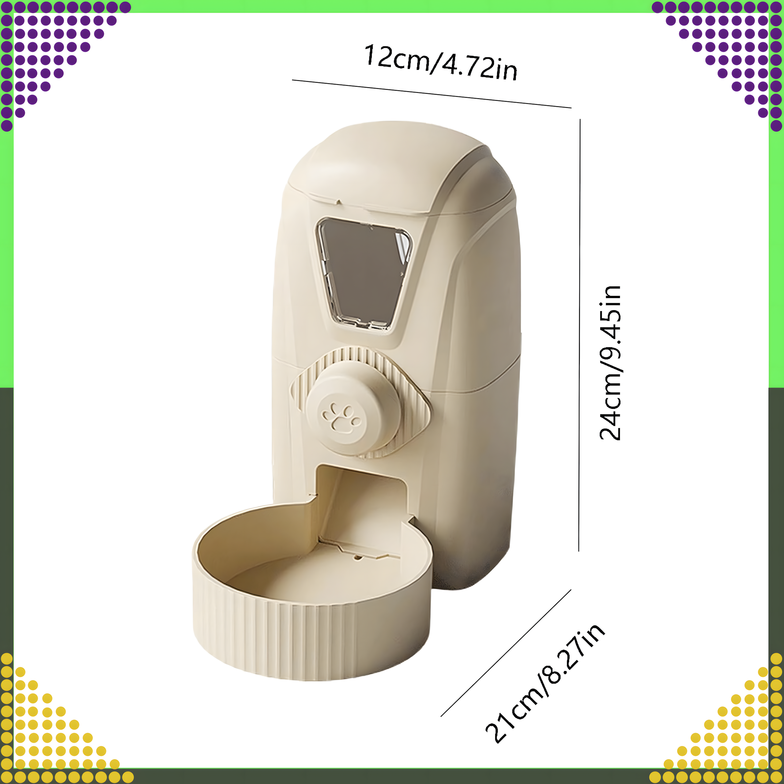 Automatyczny Dozownik Podajnik Karmy Wiszący Wody dla Królika PSa Kota 1L - obrazek 4