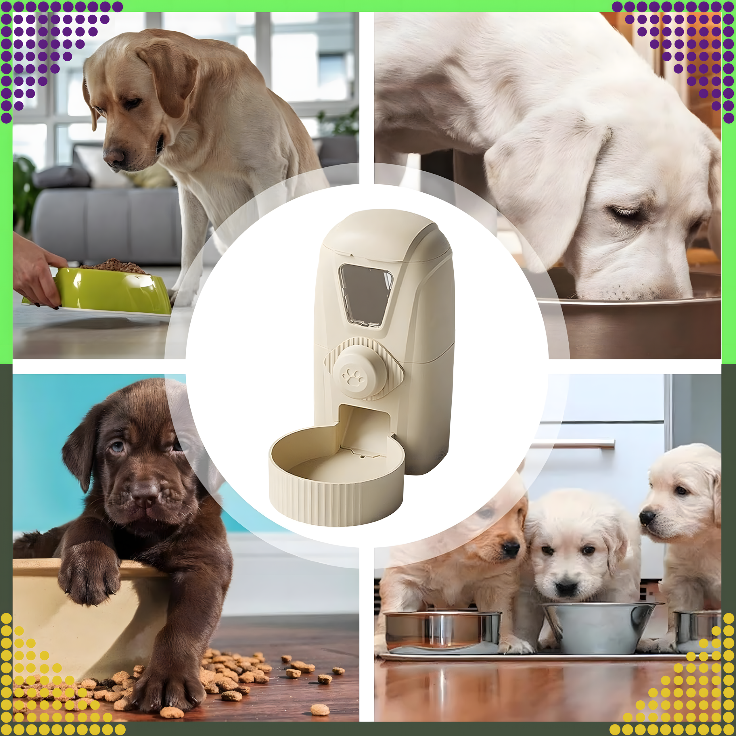 Automatyczny Dozownik Podajnik Karmy Wiszący Wody dla Królika PSa Kota 1L - obrazek 5