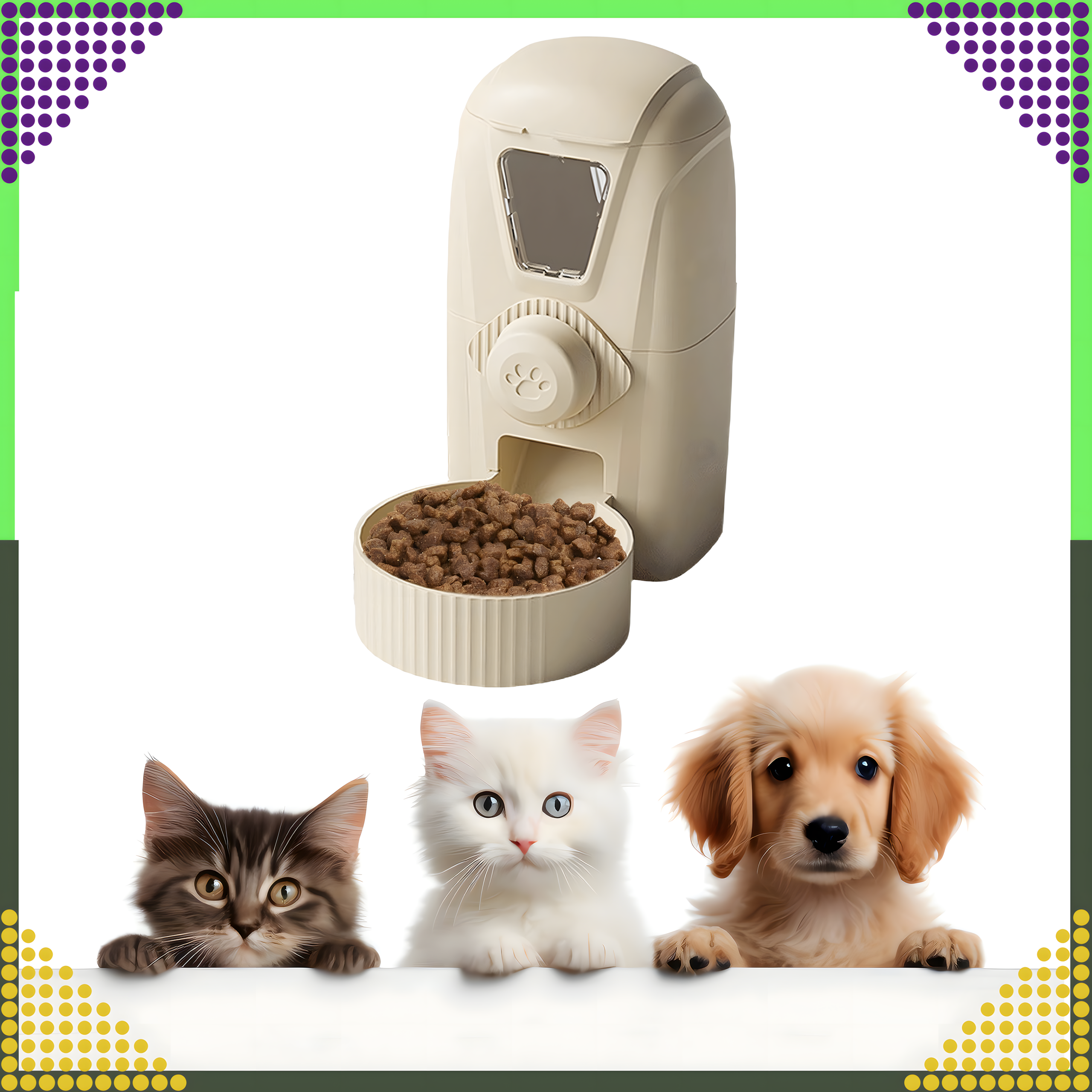 Automatyczny Dozownik Podajnik Karmy Wiszący Wody dla Królika PSa Kota 1L - obrazek 10