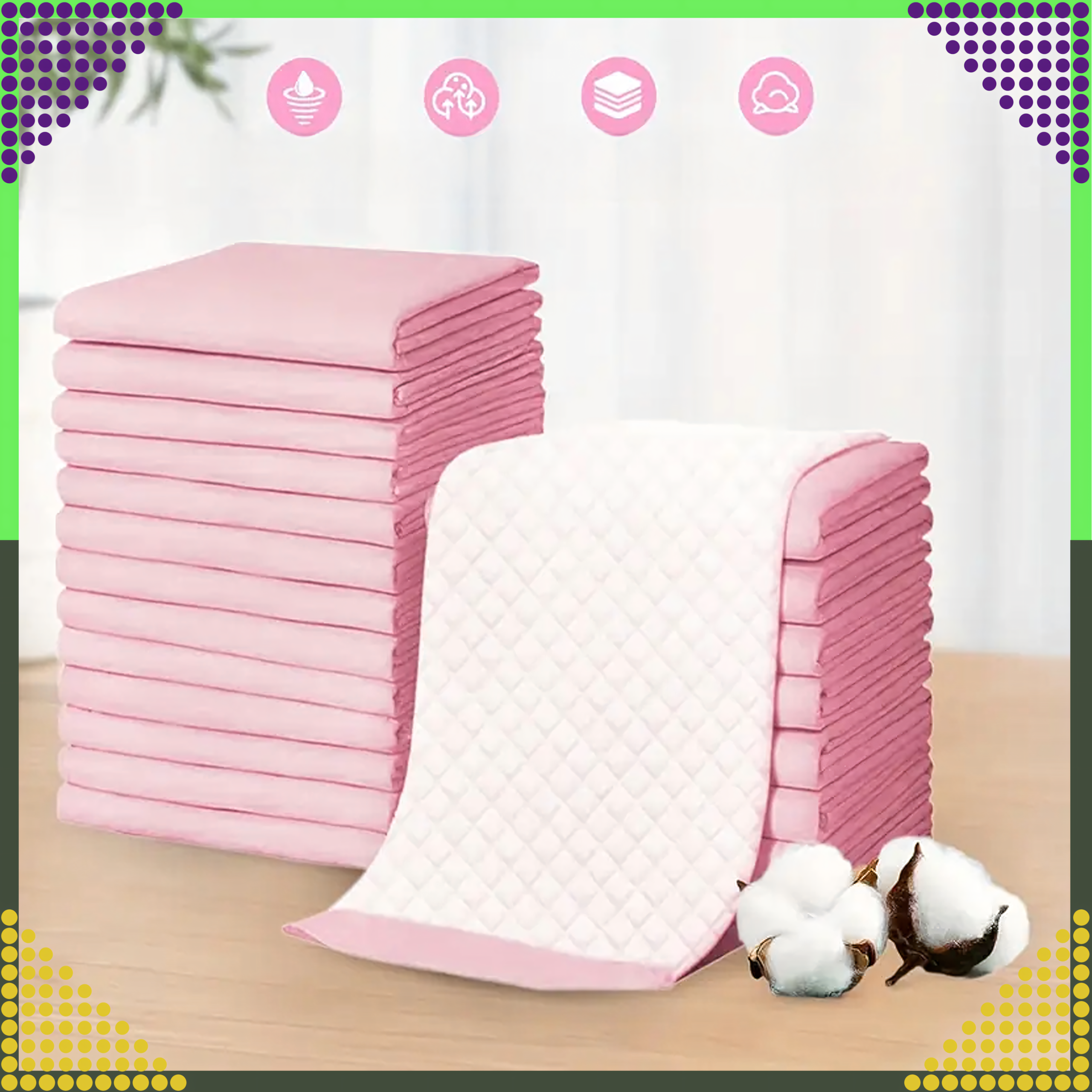 Podkłady Maty Higieniczne dla Psa Kota do Nauki Sikania 60x90cm Grube 50 szt - obrazek 7