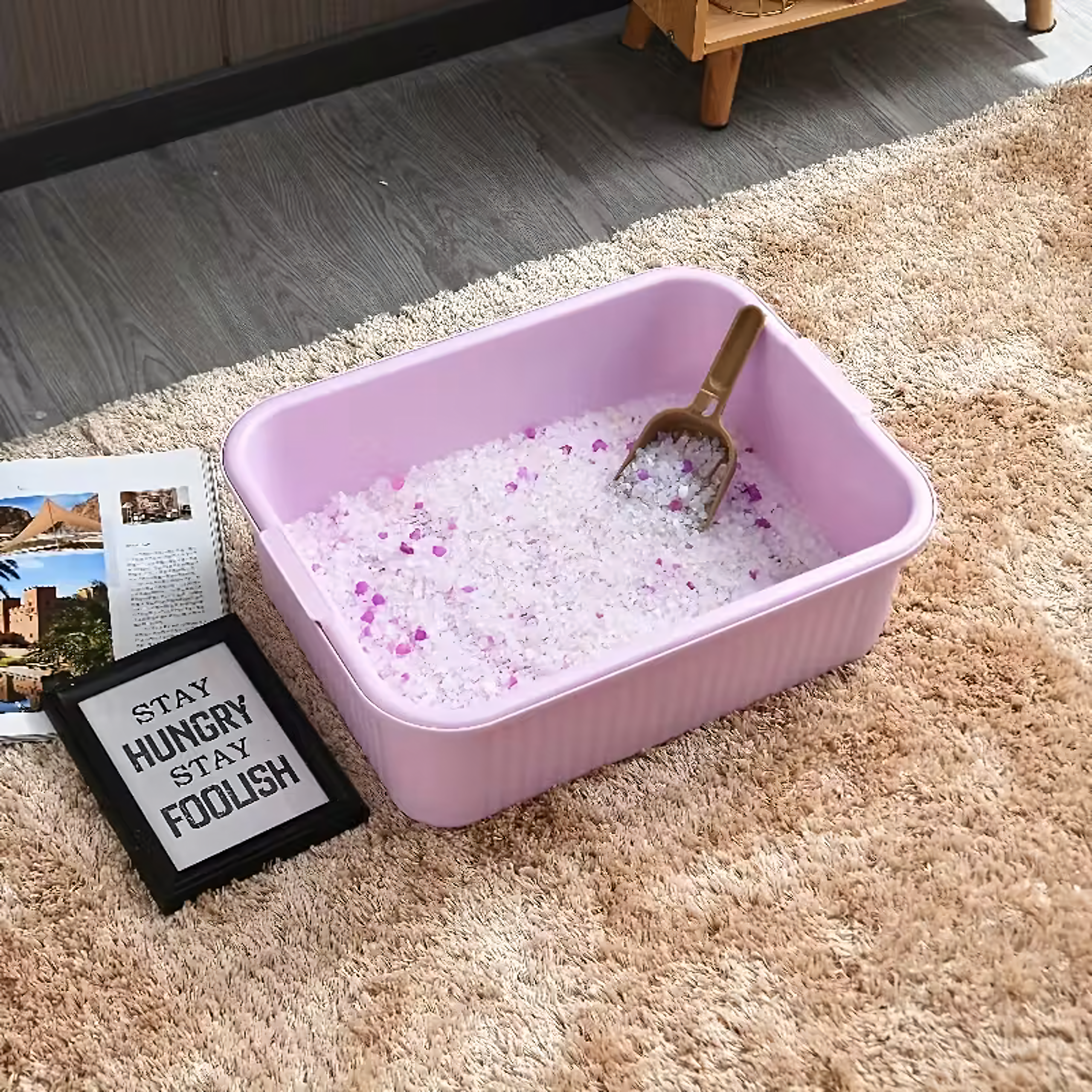 Żwirek Silikonowy dla Kota do Kuwety 1,5 kg Niezbrylający Bezpyłowy Wydajny